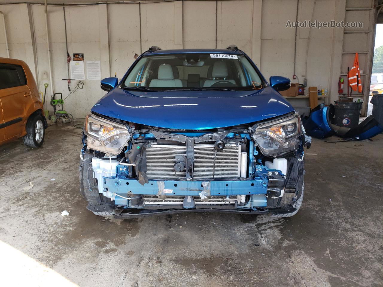 2018 Toyota Rav4 Limited Синий vin: JTMDFREV5JJ234607