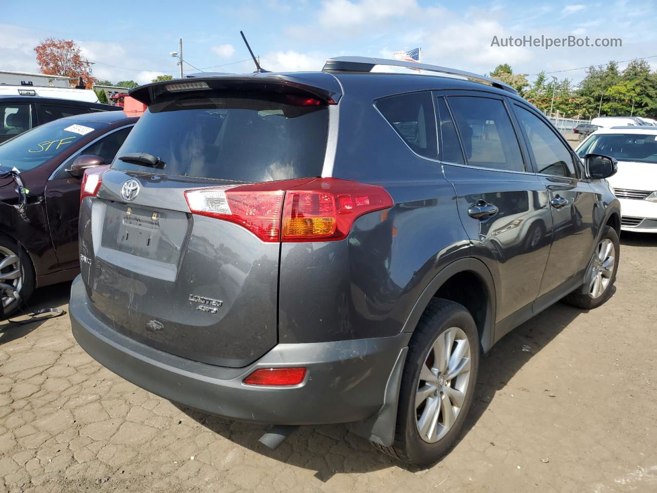 2015 Toyota Rav4 Limited Charcoal vin: JTMDFREV6FD152309