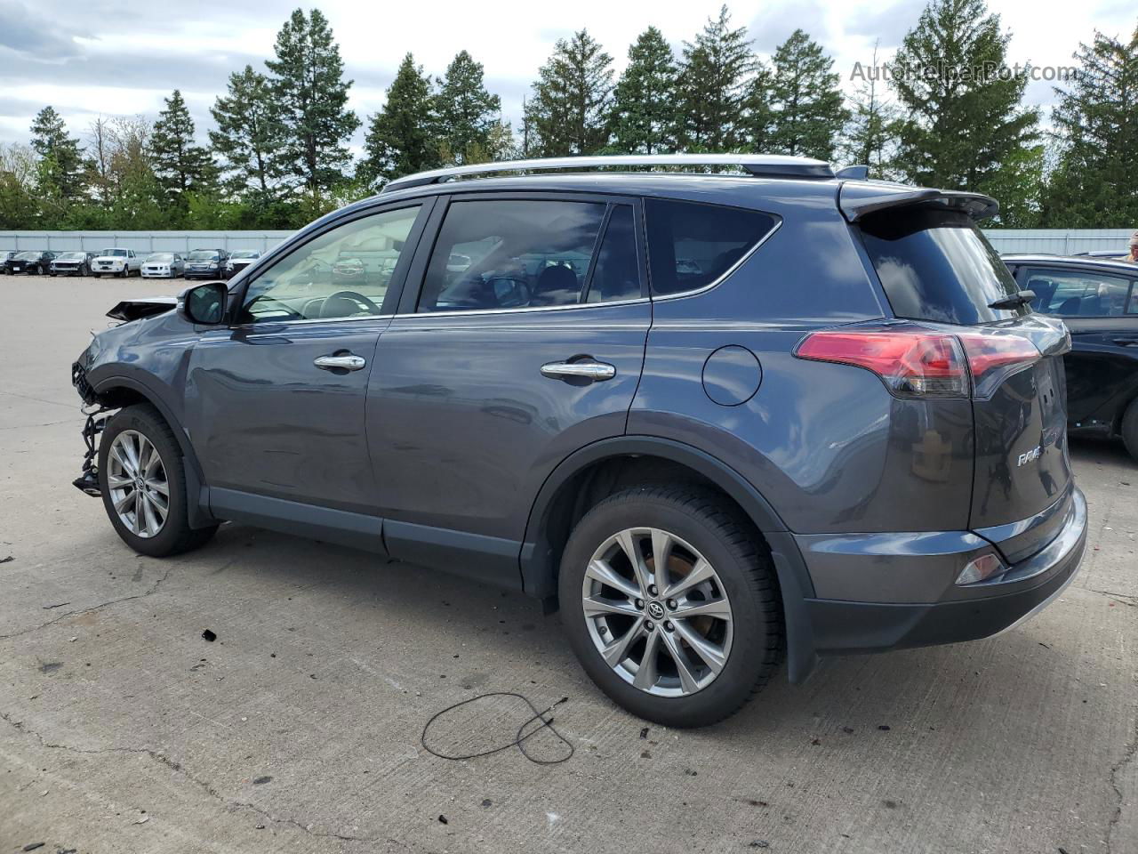 2016 Toyota Rav4 Limited Gray vin: JTMDFREV6GD184985