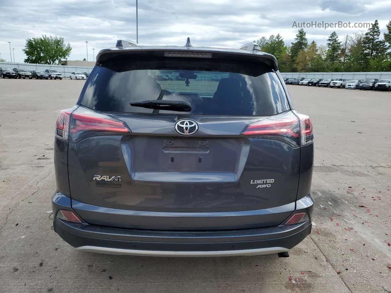 2016 Toyota Rav4 Limited Gray vin: JTMDFREV6GD184985