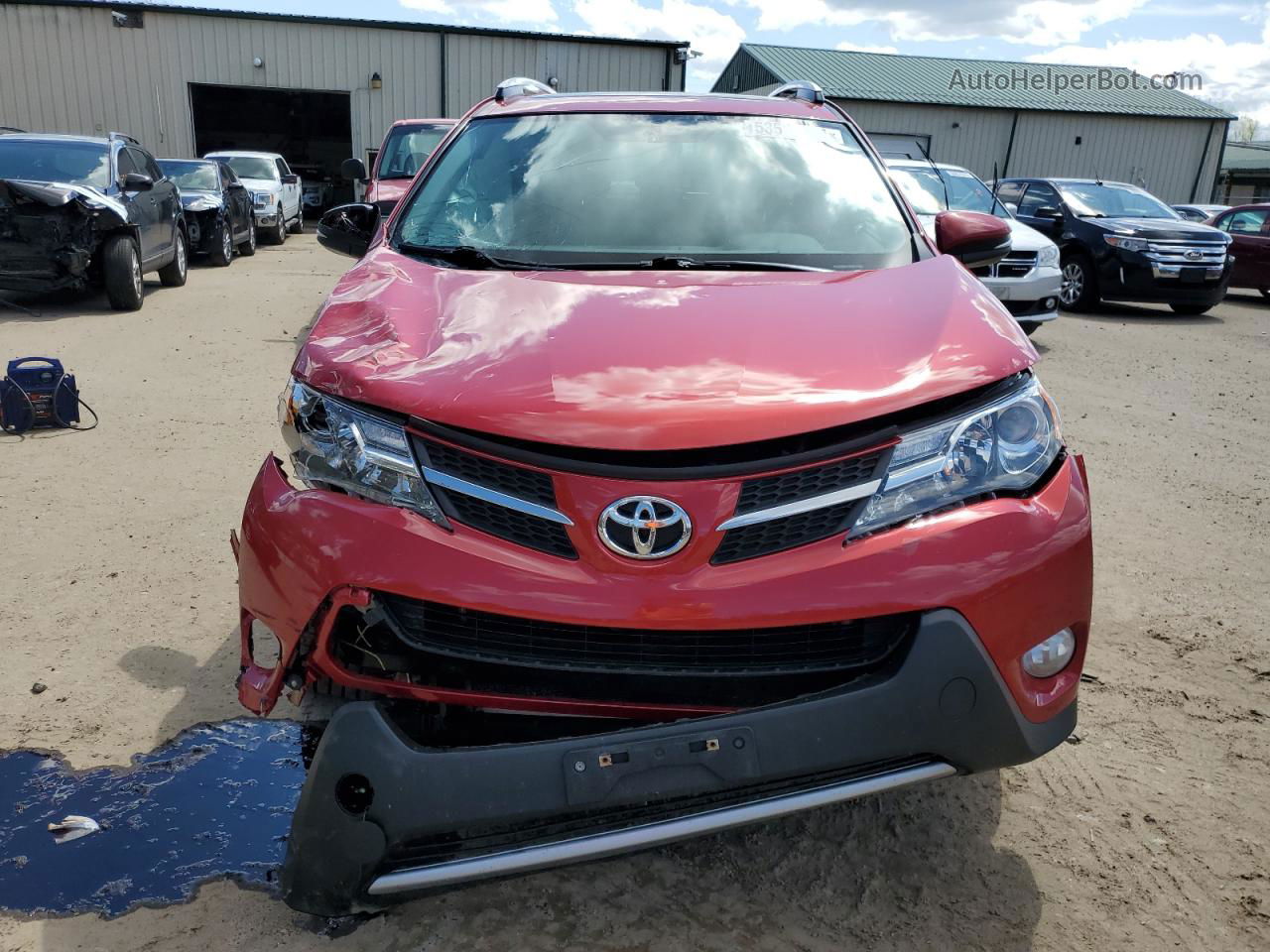 2015 Toyota Rav4 Limited Red vin: JTMDFREV7FD142033