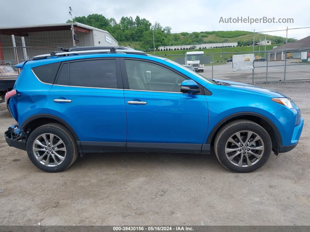 2017 Toyota Rav4 Limited Blue vin: JTMDFREV8HD215980