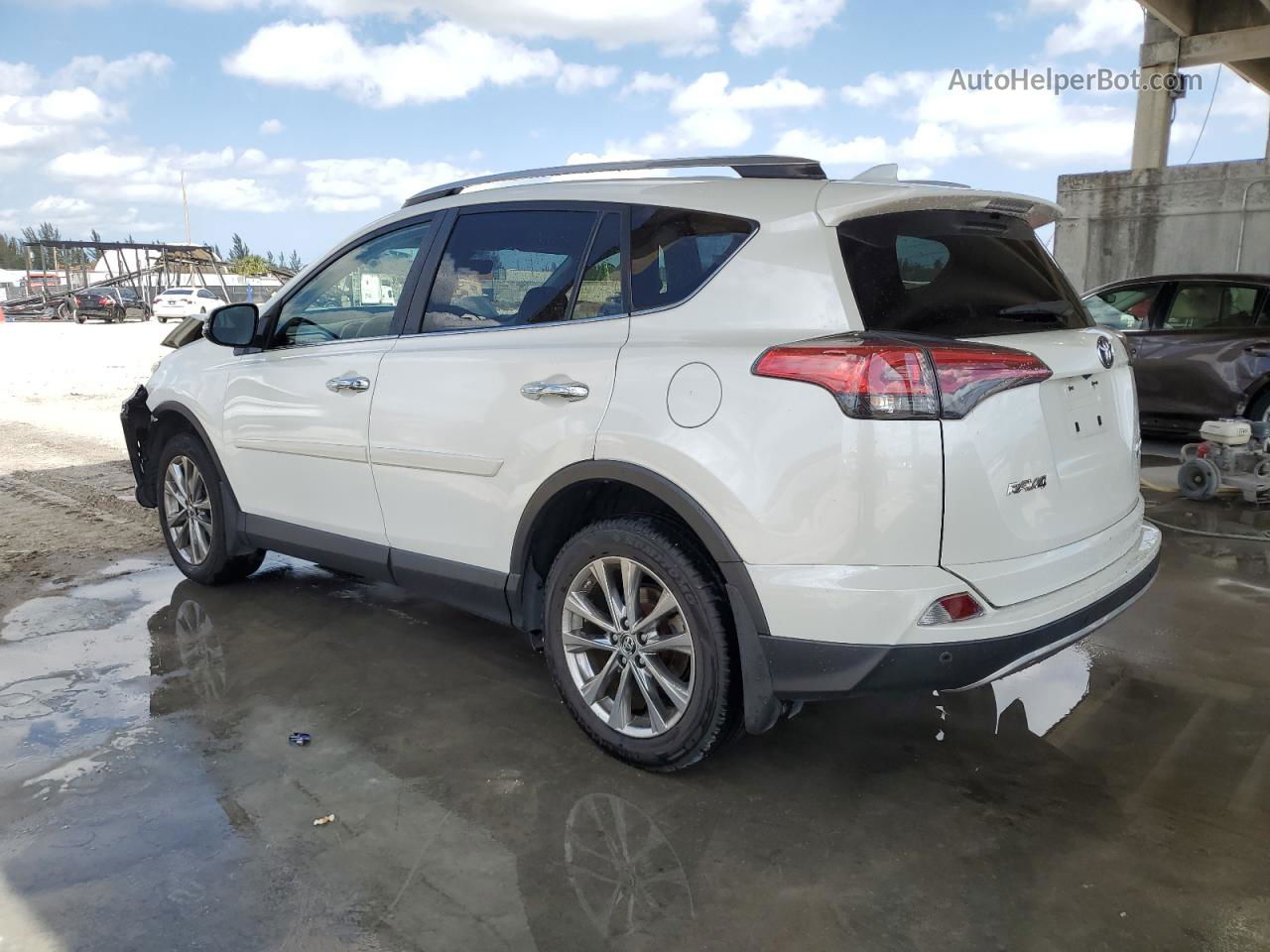 2017 Toyota Rav4 Limited White vin: JTMDFREV8HJ705840