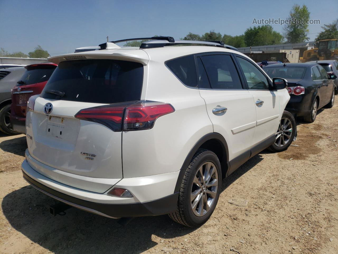 2017 Toyota Rav4 Limited White vin: JTMDFREV8HJ713713