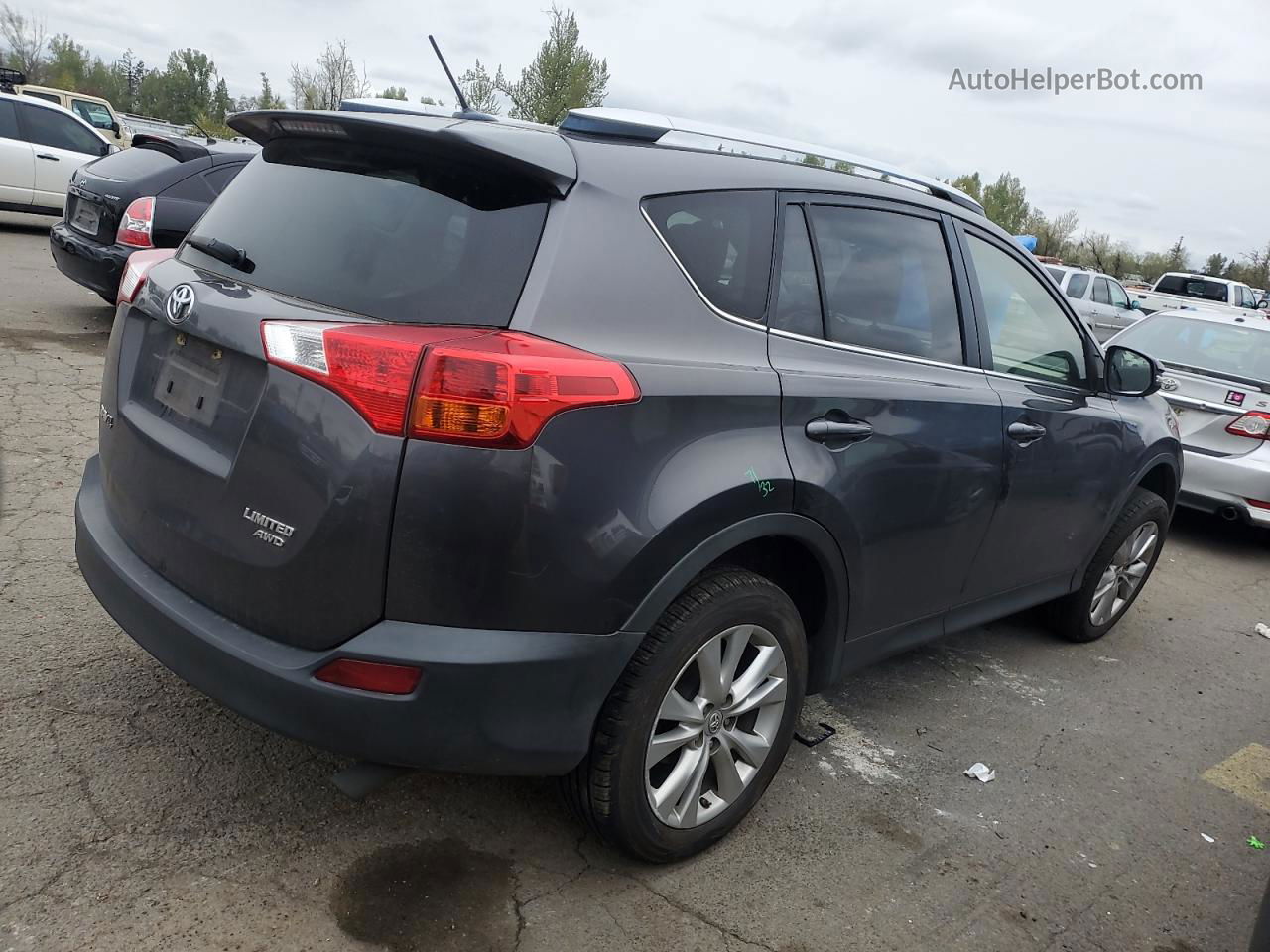 2015 Toyota Rav4 Limited Gray vin: JTMDFREV9FJ018525