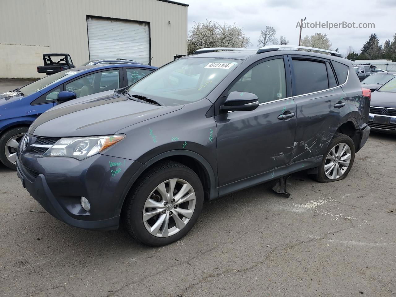 2015 Toyota Rav4 Limited Gray vin: JTMDFREV9FJ018525