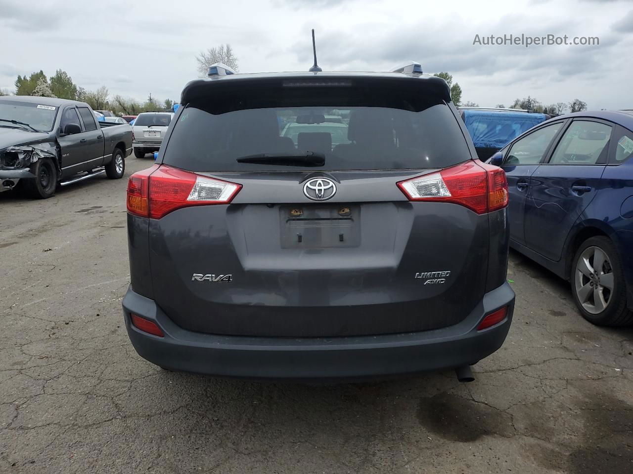 2015 Toyota Rav4 Limited Gray vin: JTMDFREV9FJ018525