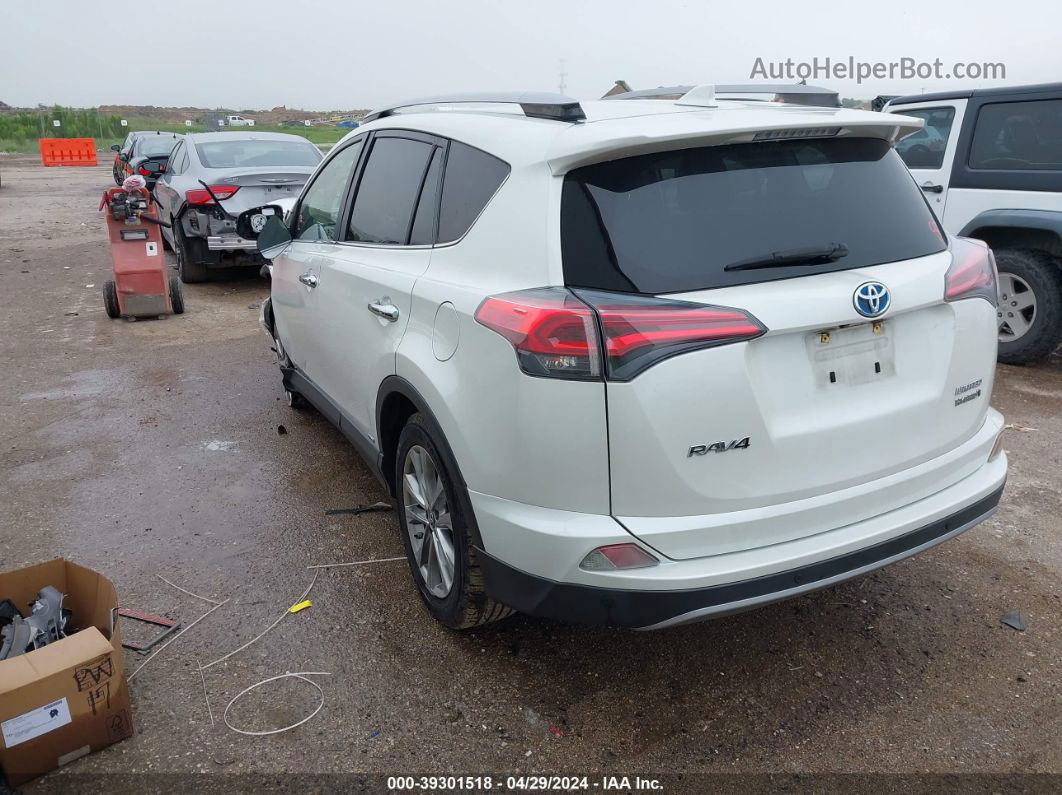 2017 Toyota Rav4 Hybrid Limited Белый vin: JTMDJREV0HD084669