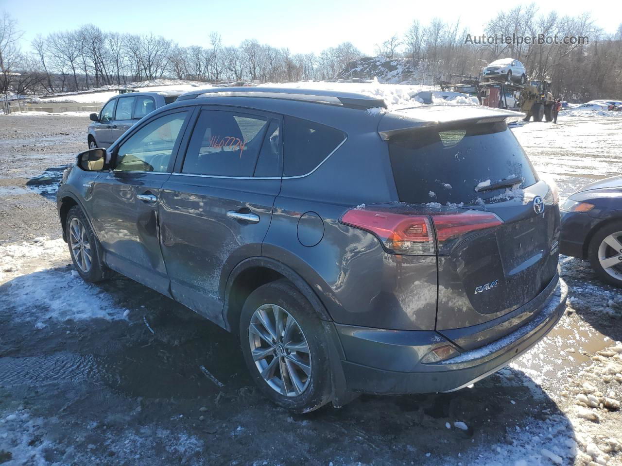 2017 Toyota Rav4 Hv Limited Gray vin: JTMDJREV2HD145424