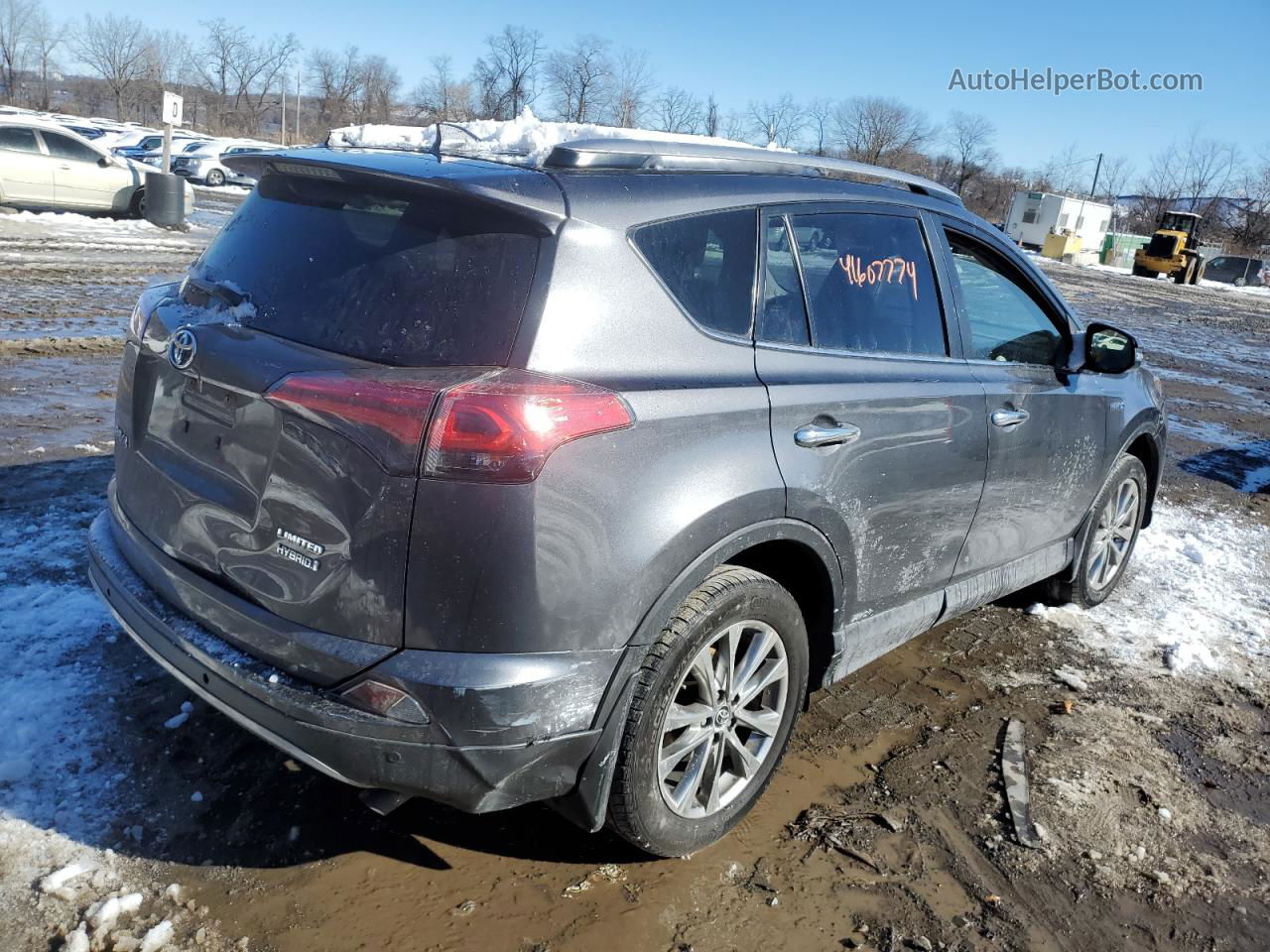 2017 Toyota Rav4 Hv Limited Gray vin: JTMDJREV2HD145424