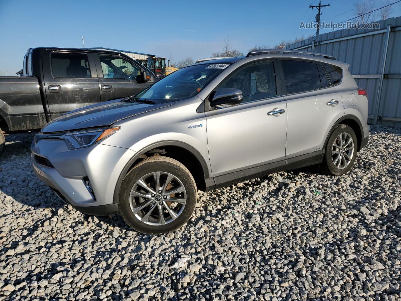 2018 Toyota Rav4 Hv Limited Gray vin: JTMDJREV3JD207533