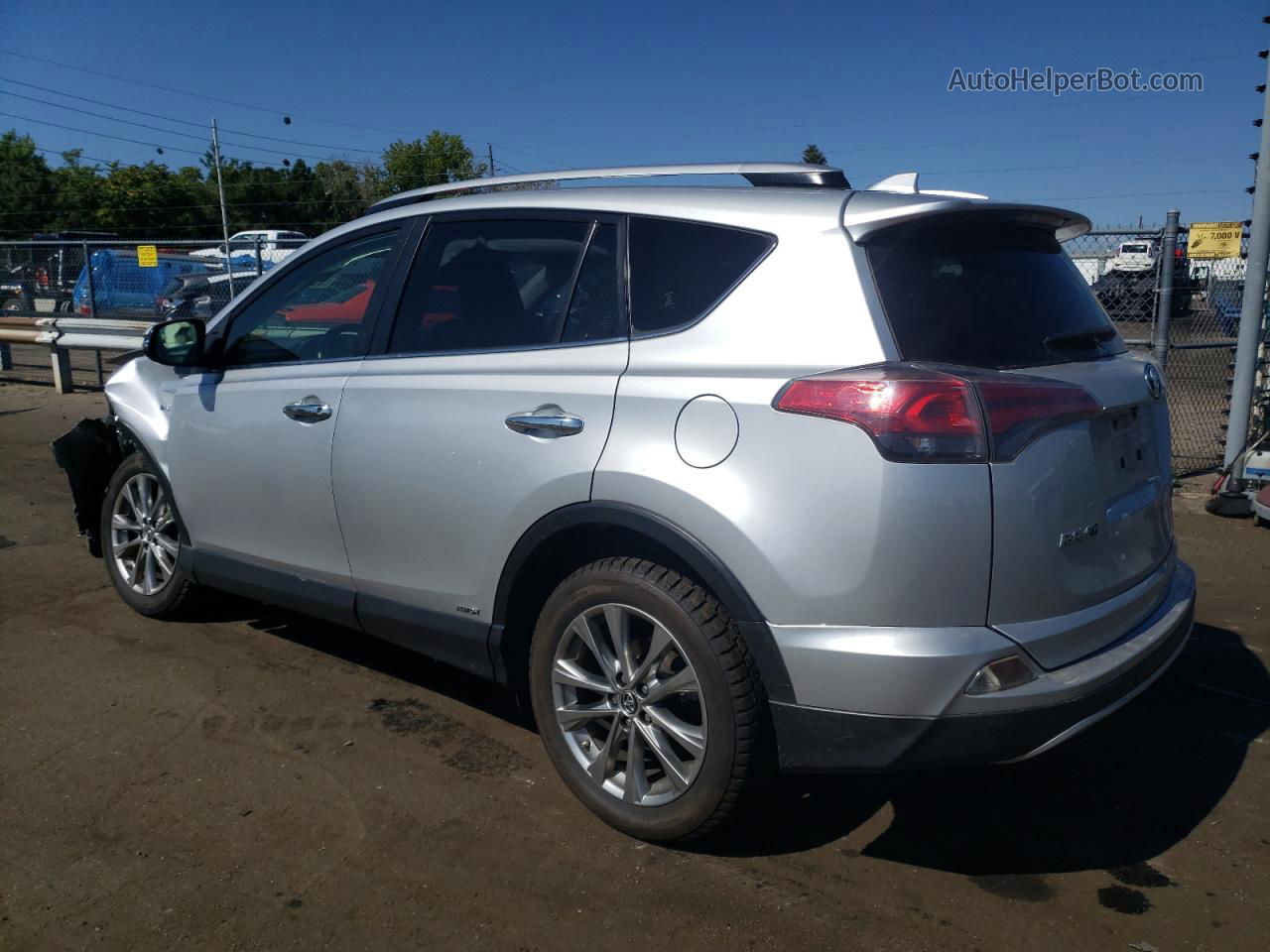 2016 Toyota Rav4 Hv Limited Silver vin: JTMDJREV4GD009181