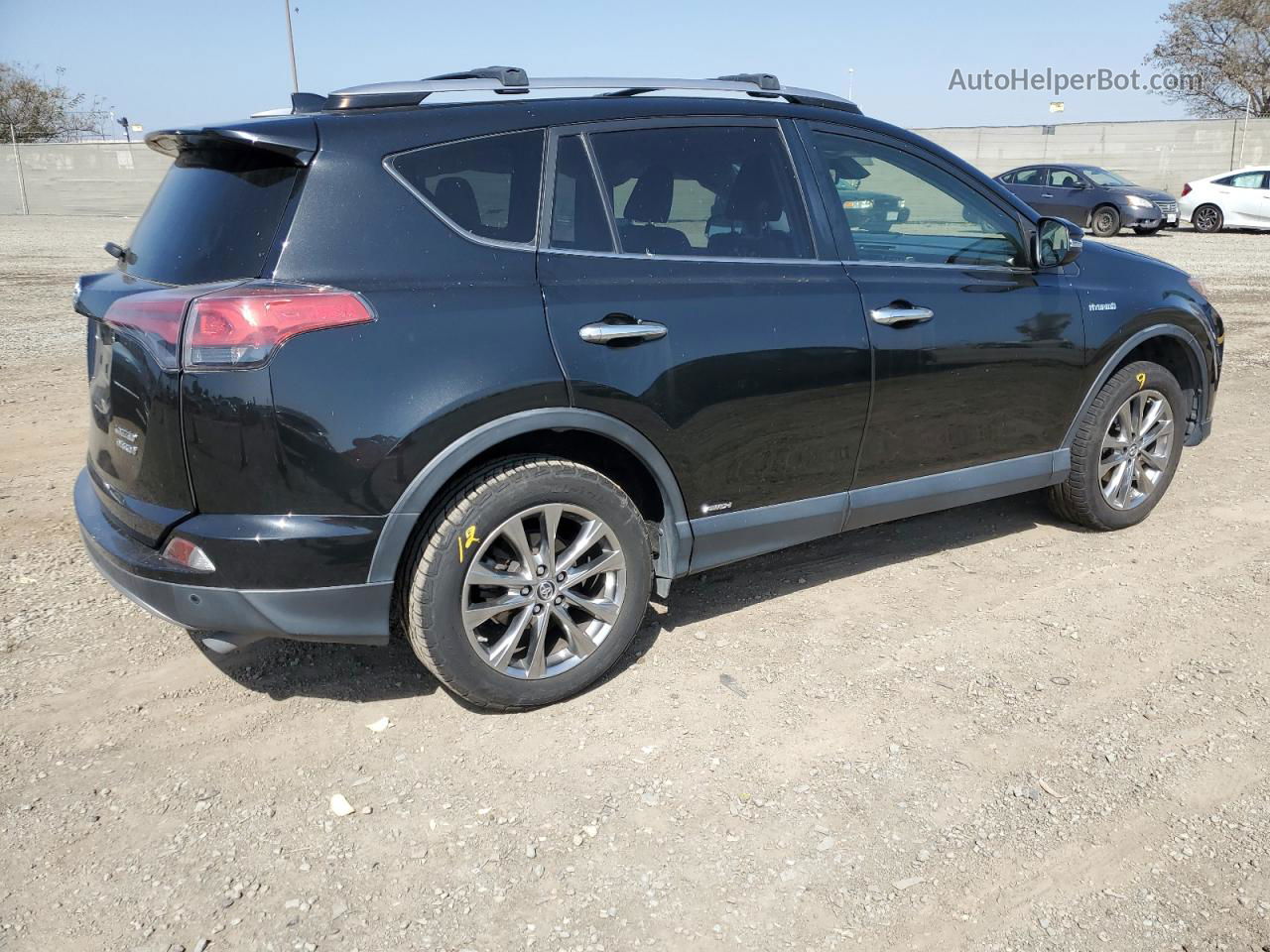 2018 Toyota Rav4 Hv Limited Black vin: JTMDJREV4JD252058