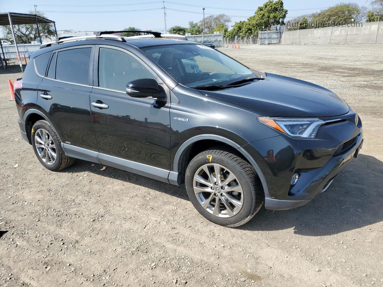 2018 Toyota Rav4 Hv Limited Black vin: JTMDJREV4JD252058