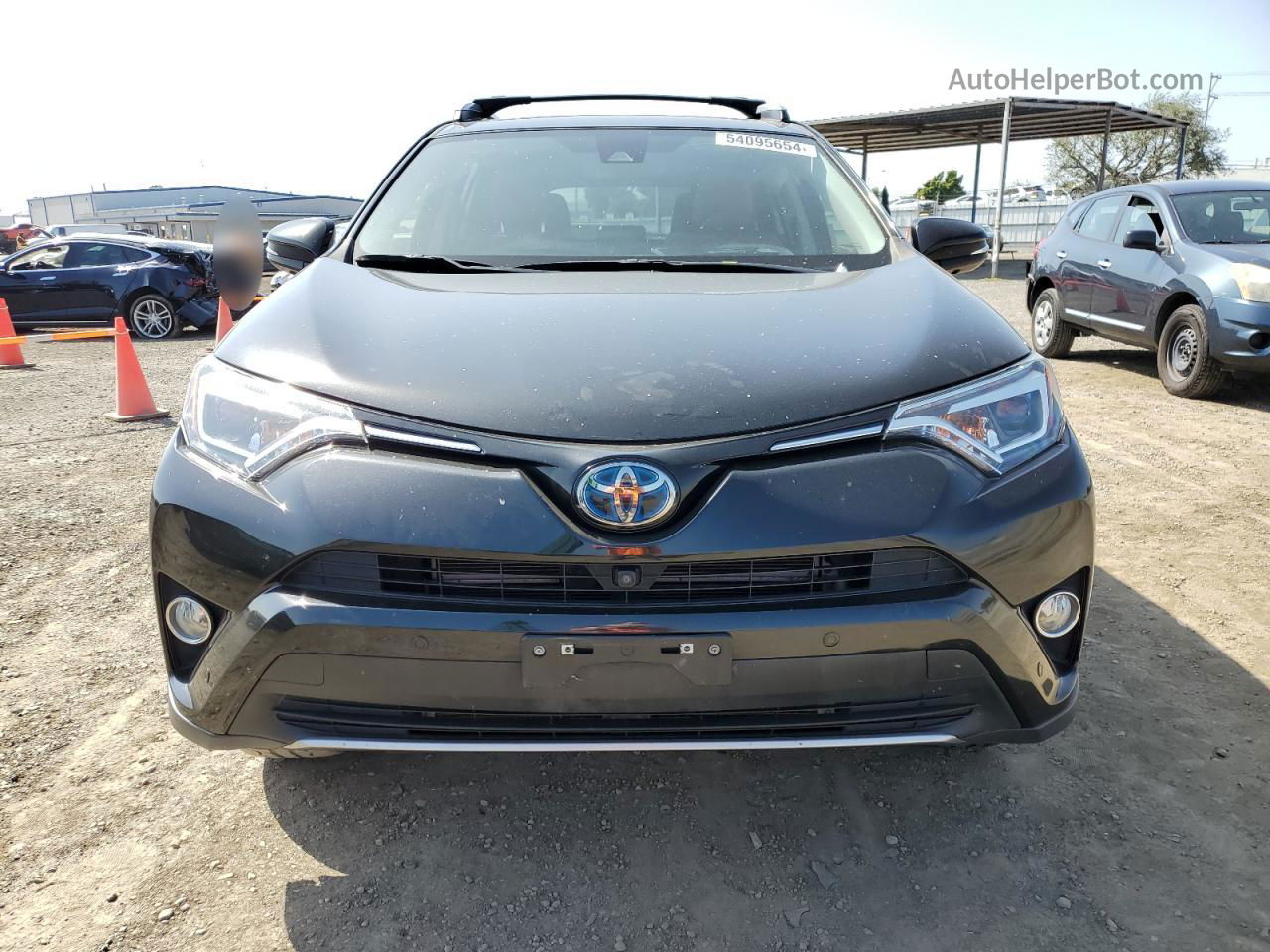 2018 Toyota Rav4 Hv Limited Black vin: JTMDJREV4JD252058