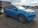 2016 Toyota Rav4 Hv Limited Blue vin: JTMDJREV7GD013371