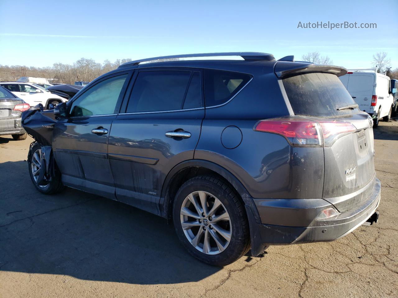 2018 Toyota Rav4 Hv Limited Gray vin: JTMDJREV9JD176451