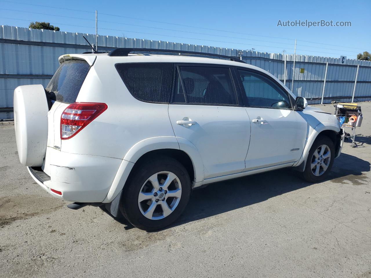 2010 Toyota Rav4 Limited White vin: JTMDK4DV0A5089792