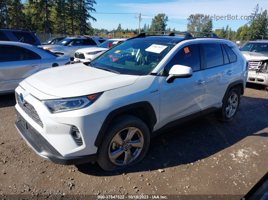 2019 Toyota Rav4 Hybrid Limited Белый vin: JTMDWRFV0KD519570