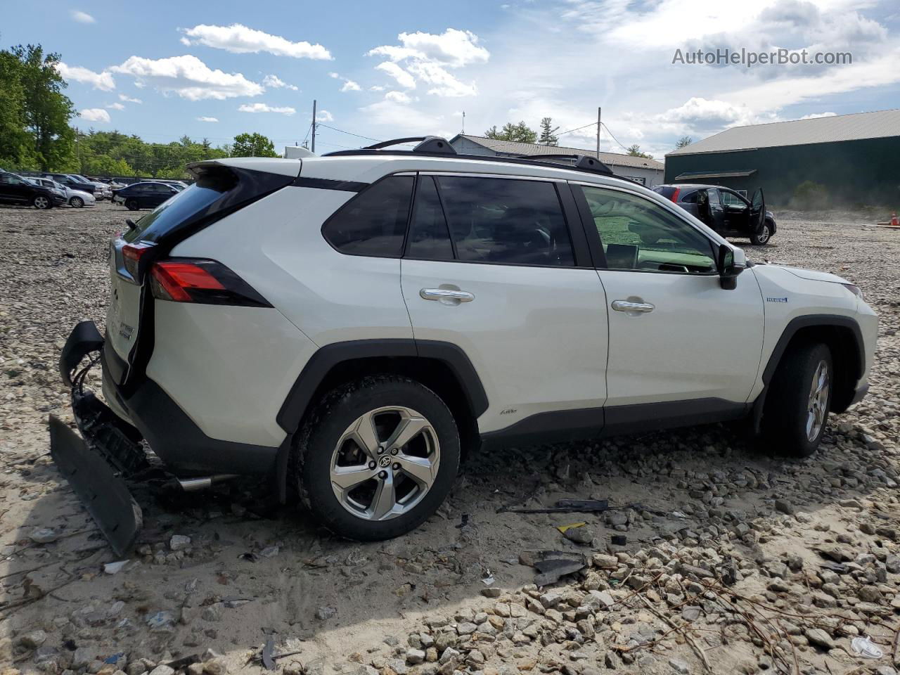 2020 Toyota Rav4 Limited White vin: JTMDWRFV1LD529767