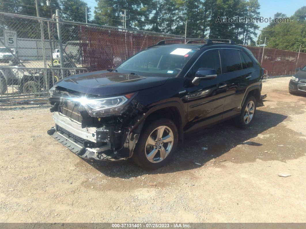 2019 Toyota Rav4 Hybrid Limited Blue vin: JTMDWRFV9KD031167