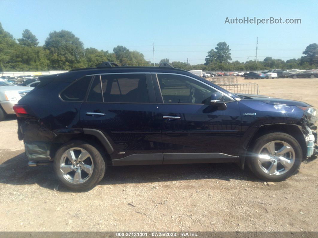 2019 Toyota Rav4 Hybrid Limited Blue vin: JTMDWRFV9KD031167