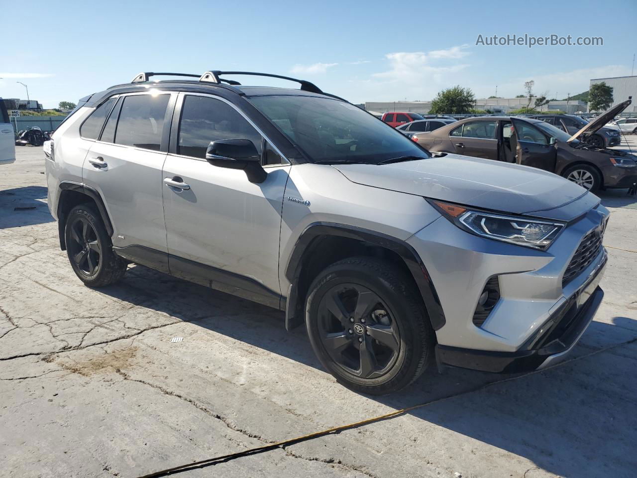 2021 Toyota Rav4 Xse Silver vin: JTME6RFV4MJ010347