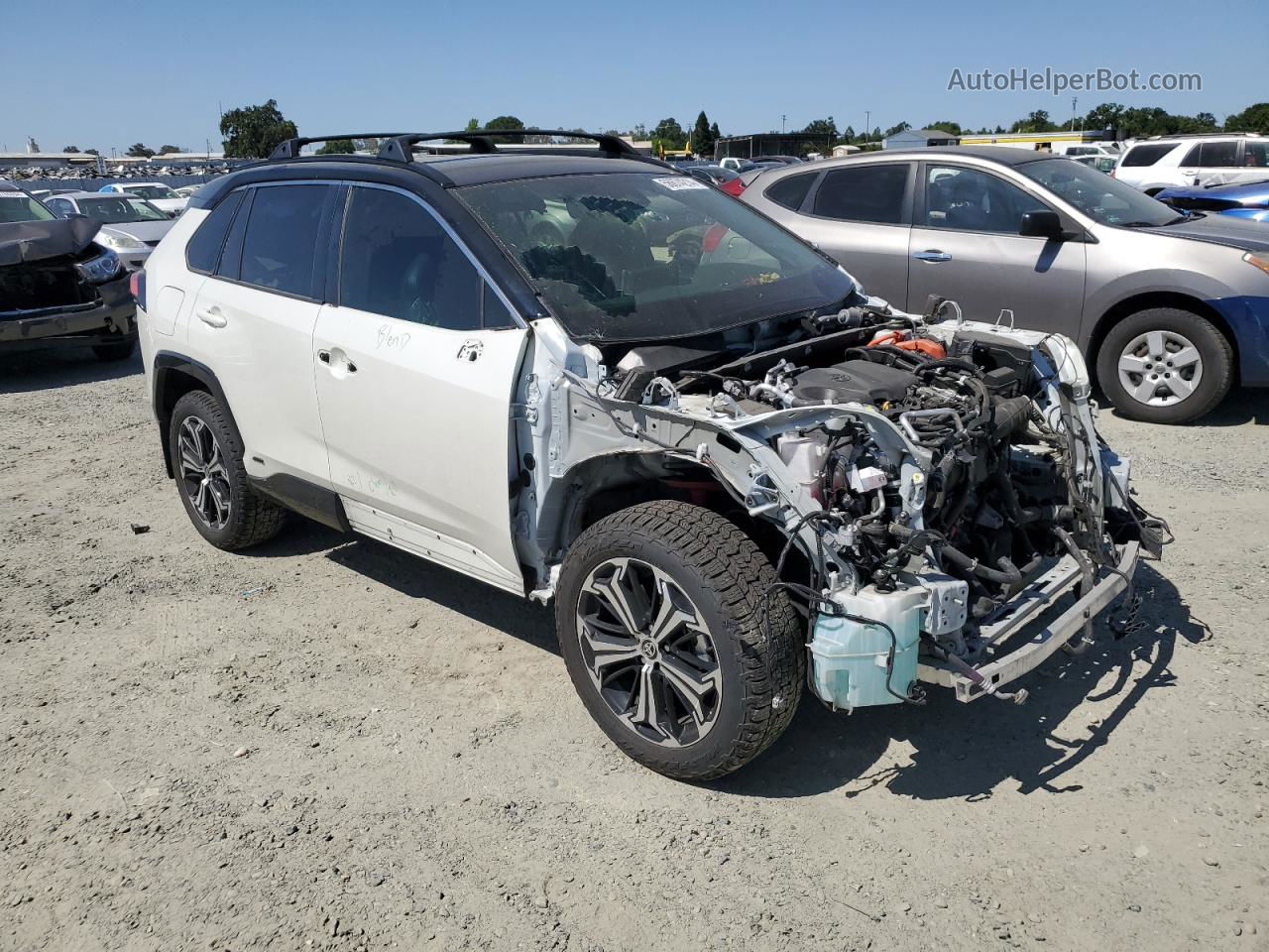 2021 Toyota Rav4 Prime Xse White vin: JTMEB3FV2MD033990