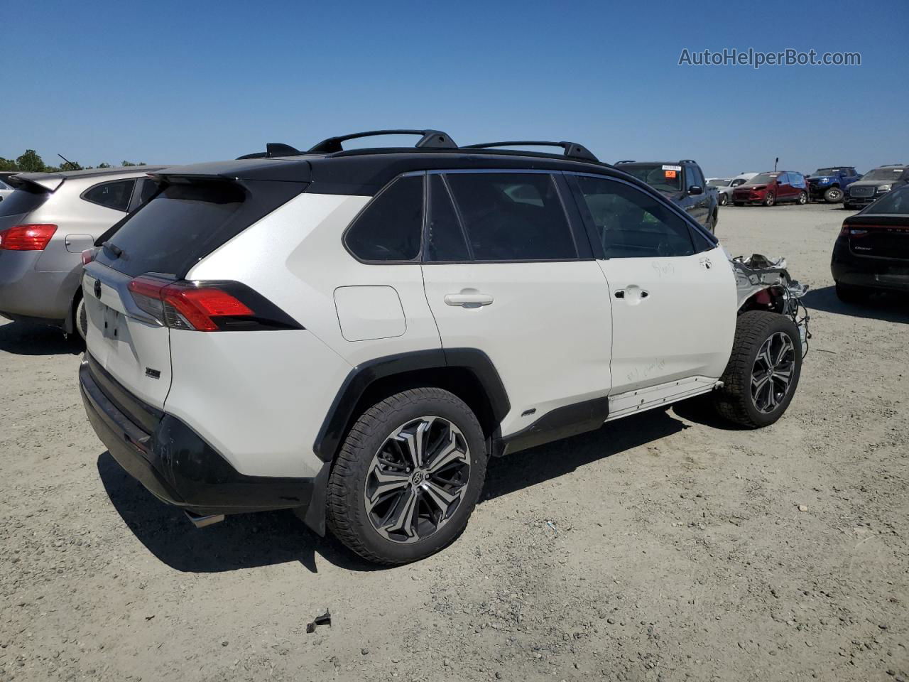 2021 Toyota Rav4 Prime Xse White vin: JTMEB3FV2MD033990