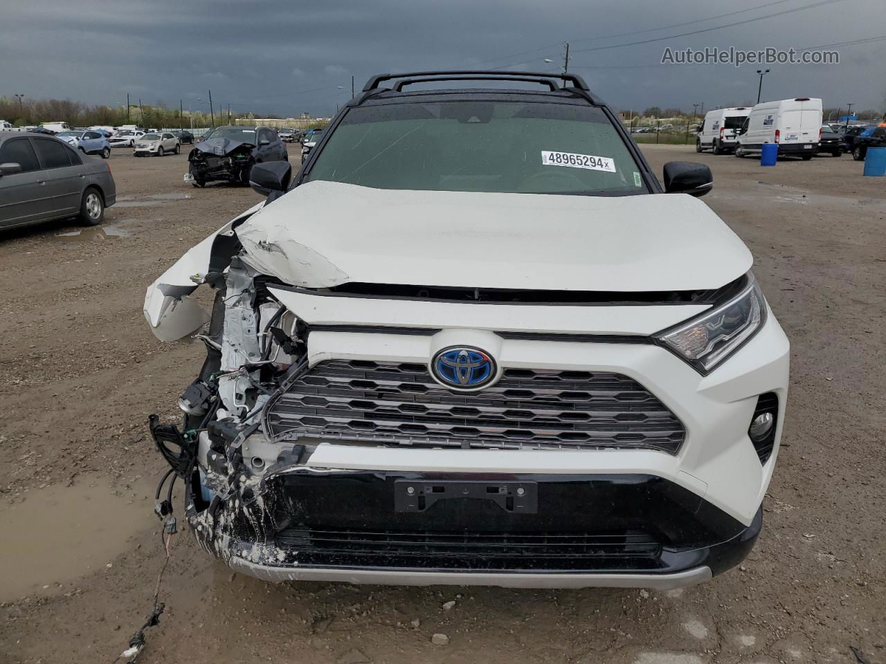 2019 Toyota Rav4 Xse White vin: JTMEWRFV2KJ001689