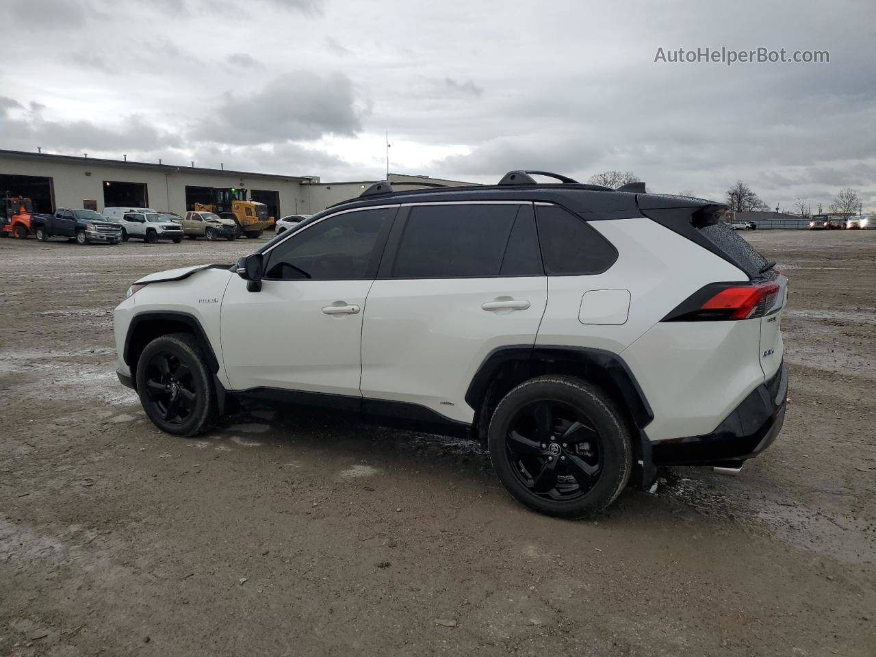 2019 Toyota Rav4 Xse White vin: JTMEWRFV2KJ001689