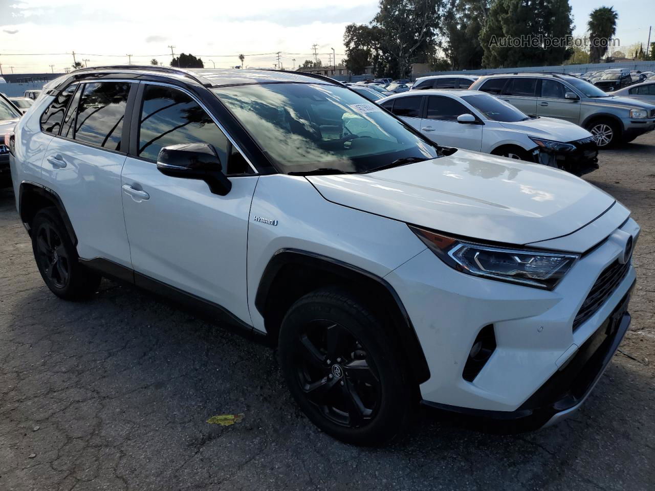 2019 Toyota Rav4 Xse White vin: JTMEWRFV3KJ014838