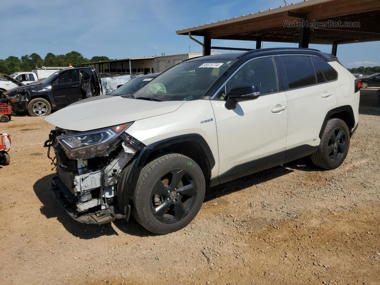 2020 Toyota Rav4 Xse White vin: JTMEWRFV5LJ049110