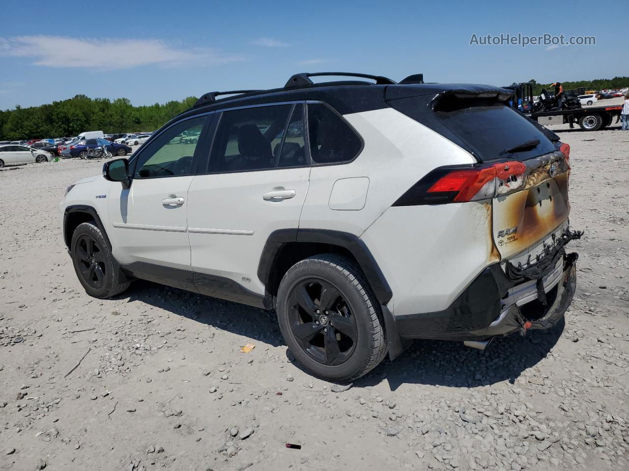 2019 Toyota Rav4 Xse White vin: JTMEWRFV9KJ003603