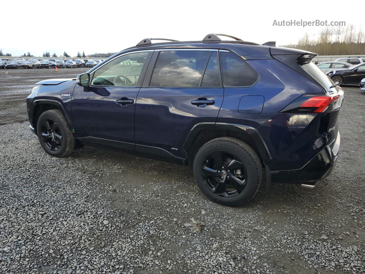 2019 Toyota Rav4 Xse Blue vin: JTMEWRFV9KJ018361