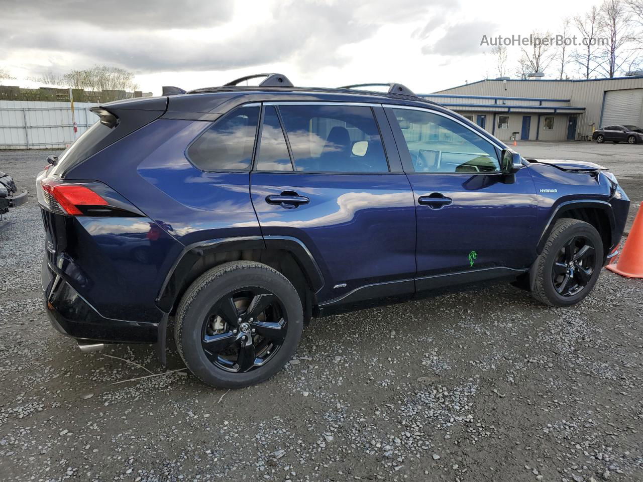 2019 Toyota Rav4 Xse Blue vin: JTMEWRFV9KJ018361