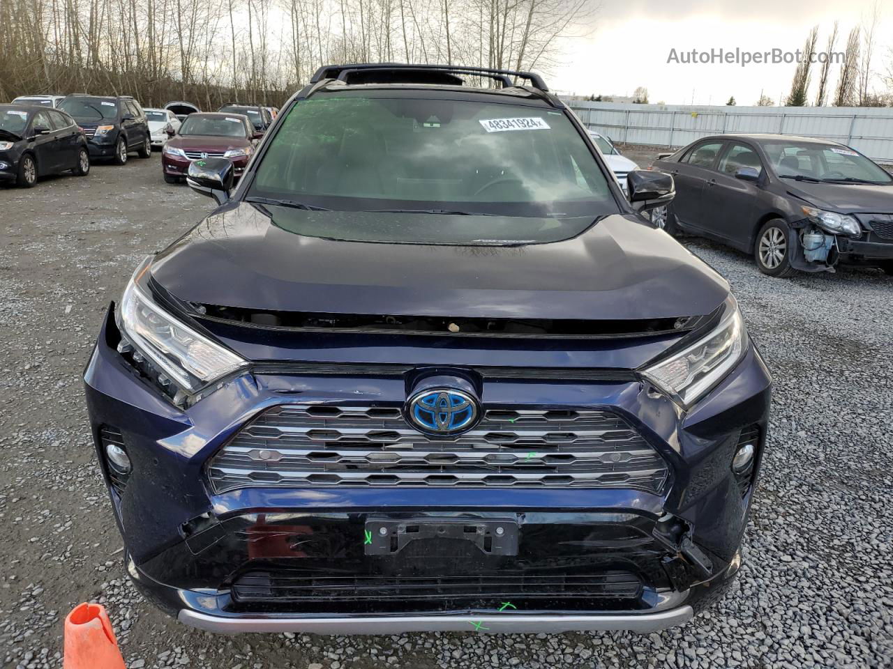 2019 Toyota Rav4 Xse Blue vin: JTMEWRFV9KJ018361