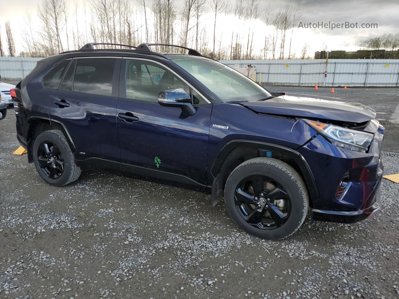 2019 Toyota Rav4 Xse Blue vin: JTMEWRFV9KJ018361