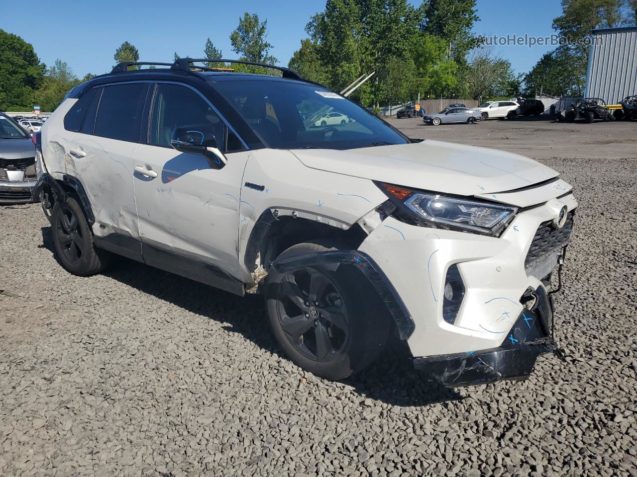 2020 Toyota Rav4 Xse White vin: JTMEWRFVXLJ049149