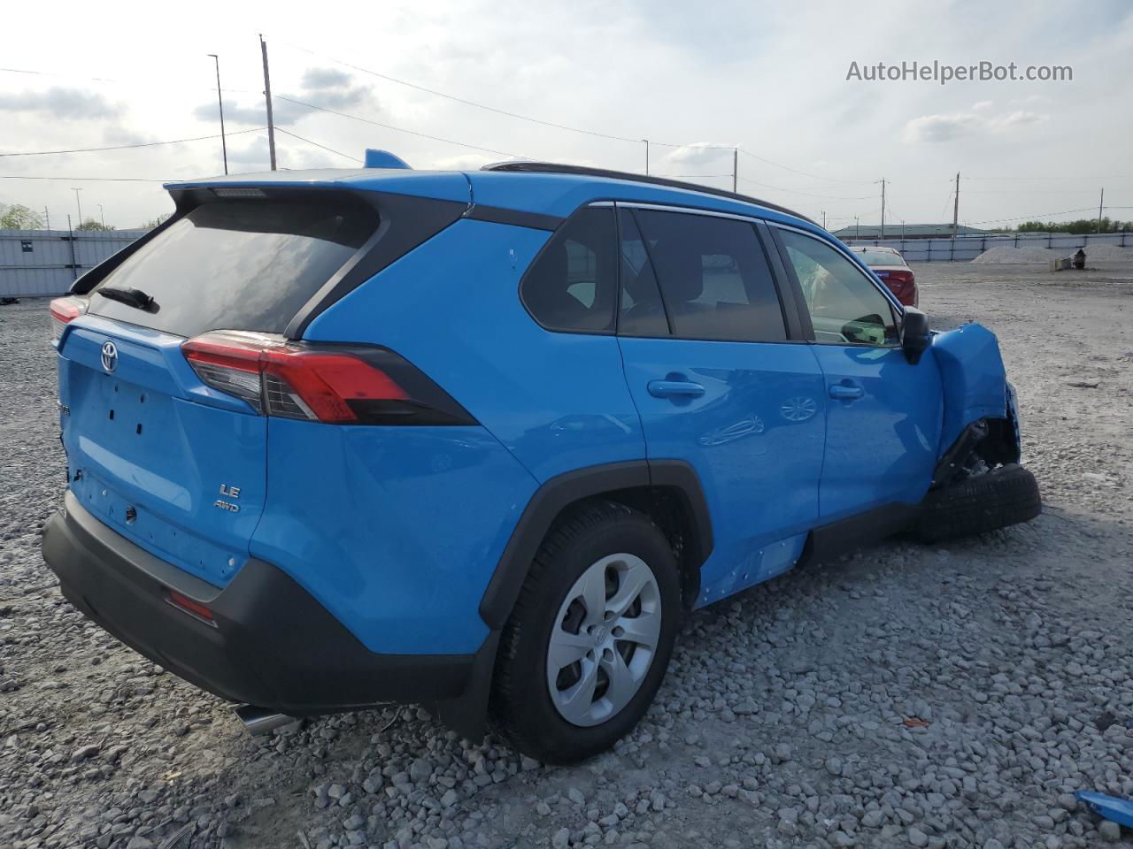 2019 Toyota Rav4 Le Blue vin: JTMF1RFV2KJ020830