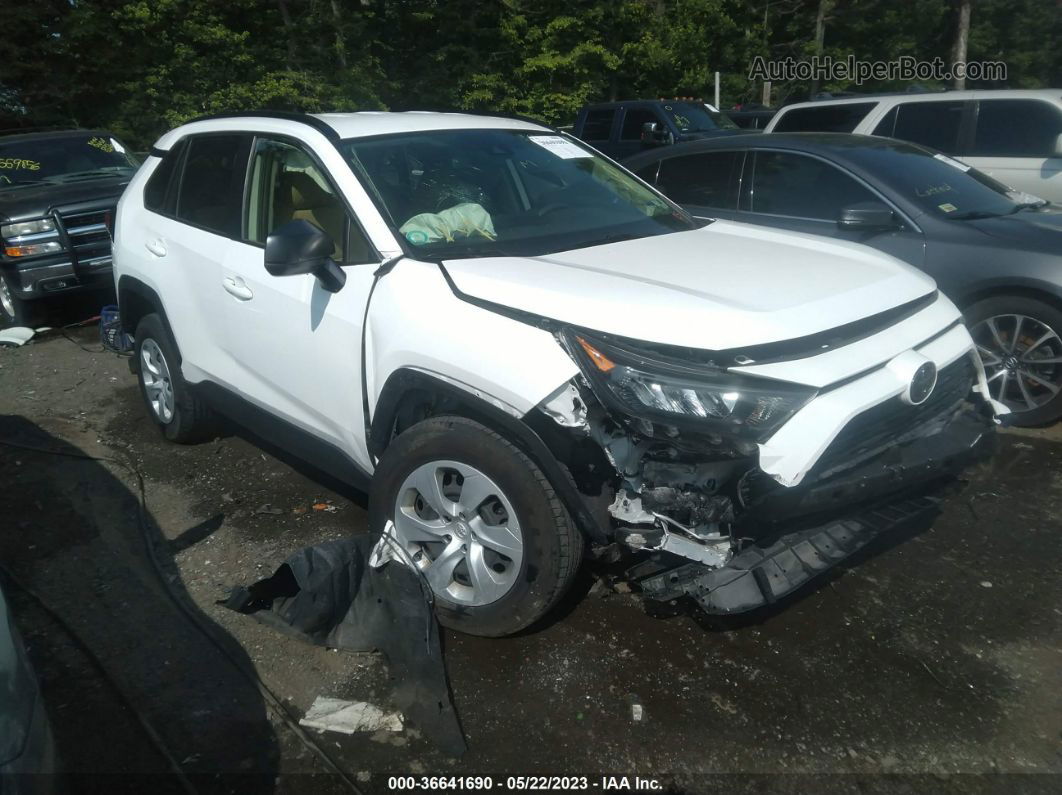 2019 Toyota Rav4 Le White vin: JTMF1RFV8KJ005023