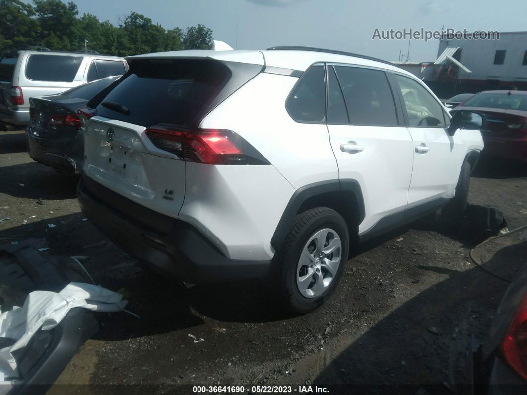 2019 Toyota Rav4 Le White vin: JTMF1RFV8KJ005023