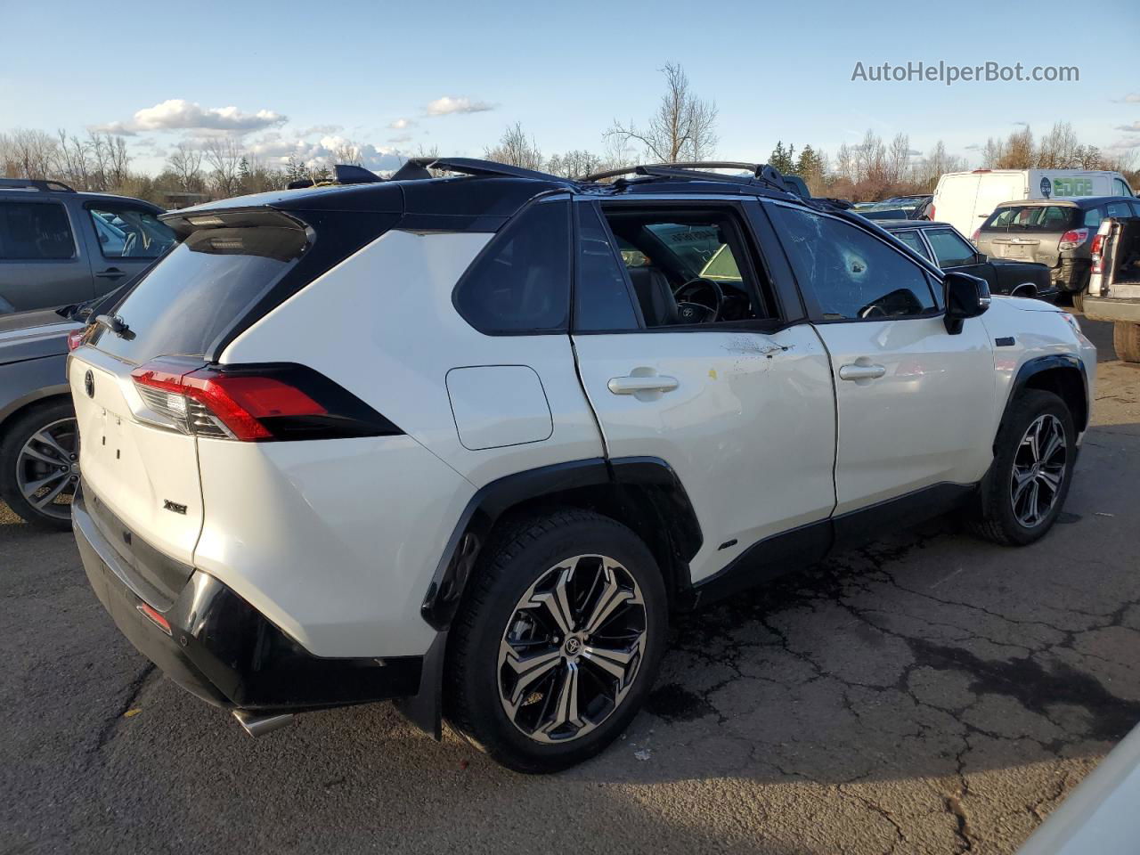 2021 Toyota Rav4 Prime Xse White vin: JTMFB3FV6MD041353