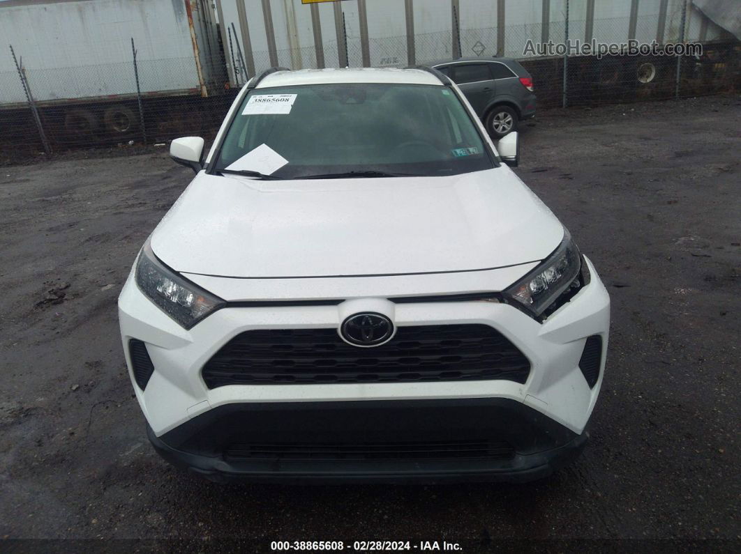 2019 Toyota Rav4 Le White vin: JTMG1RFV2KD504015