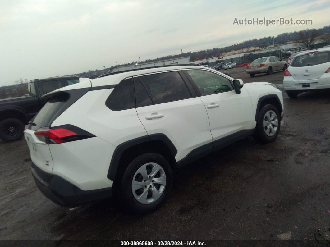 2019 Toyota Rav4 Le White vin: JTMG1RFV2KD504015