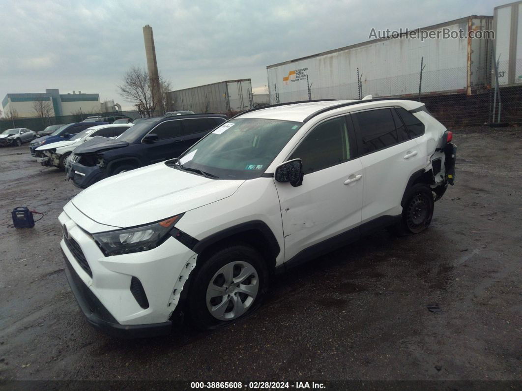 2019 Toyota Rav4 Le White vin: JTMG1RFV2KD504015