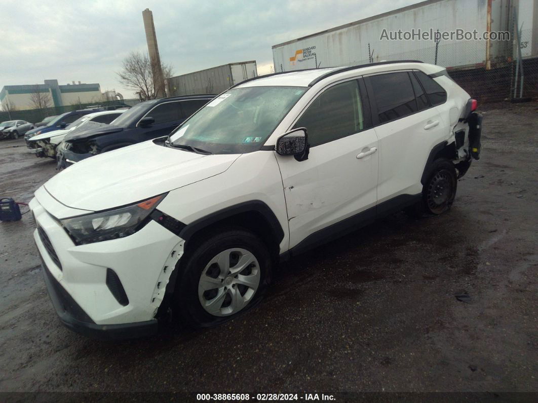 2019 Toyota Rav4 Le White vin: JTMG1RFV2KD504015