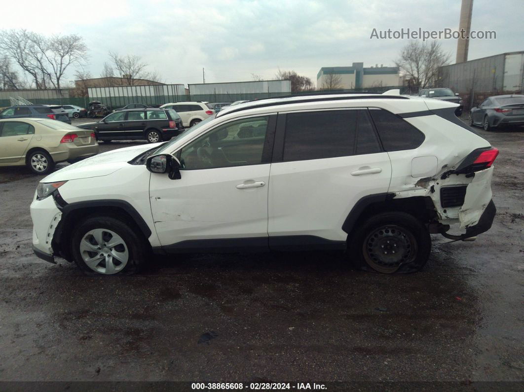 2019 Toyota Rav4 Le White vin: JTMG1RFV2KD504015