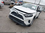 2019 Toyota Rav4 Le White vin: JTMH1RFV0KD009073