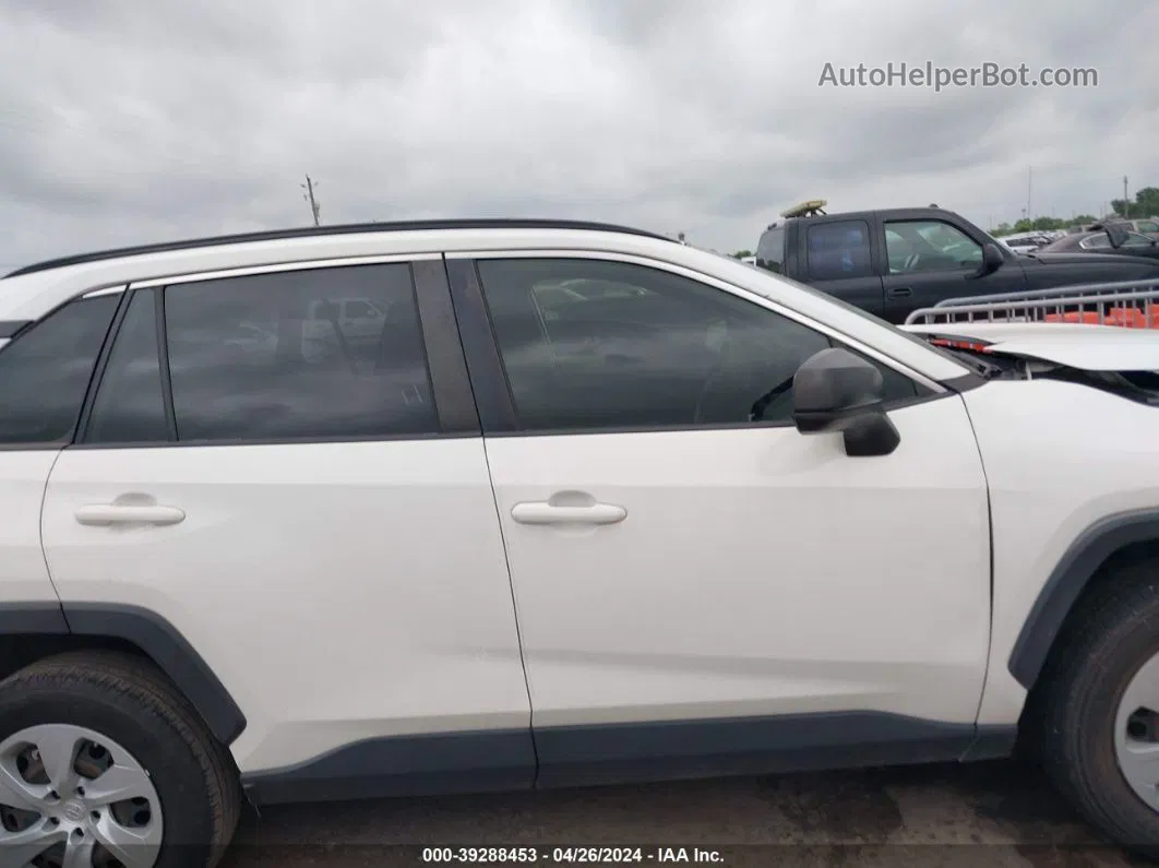 2019 Toyota Rav4 Le White vin: JTMH1RFV0KD009073